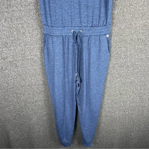 Lilly Pulitzer Women’s Large Sleeveless Maisie Upf 50+ Jumpsuit Heather Blue - Picture 4 of 16